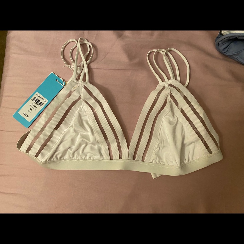 Beach Bunny Sheer Addiction Bikini Top XL
